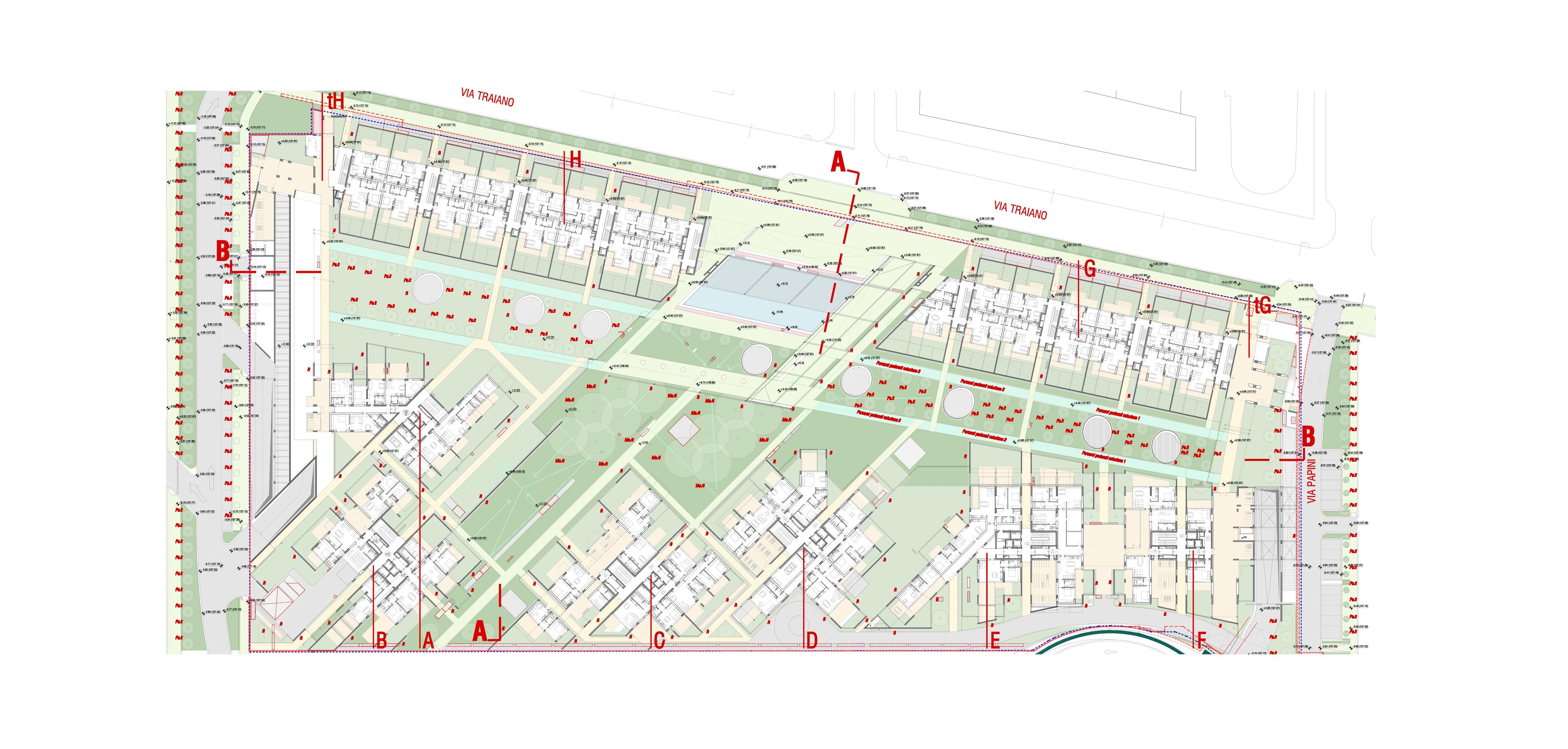 Parco Vittoria planimetria