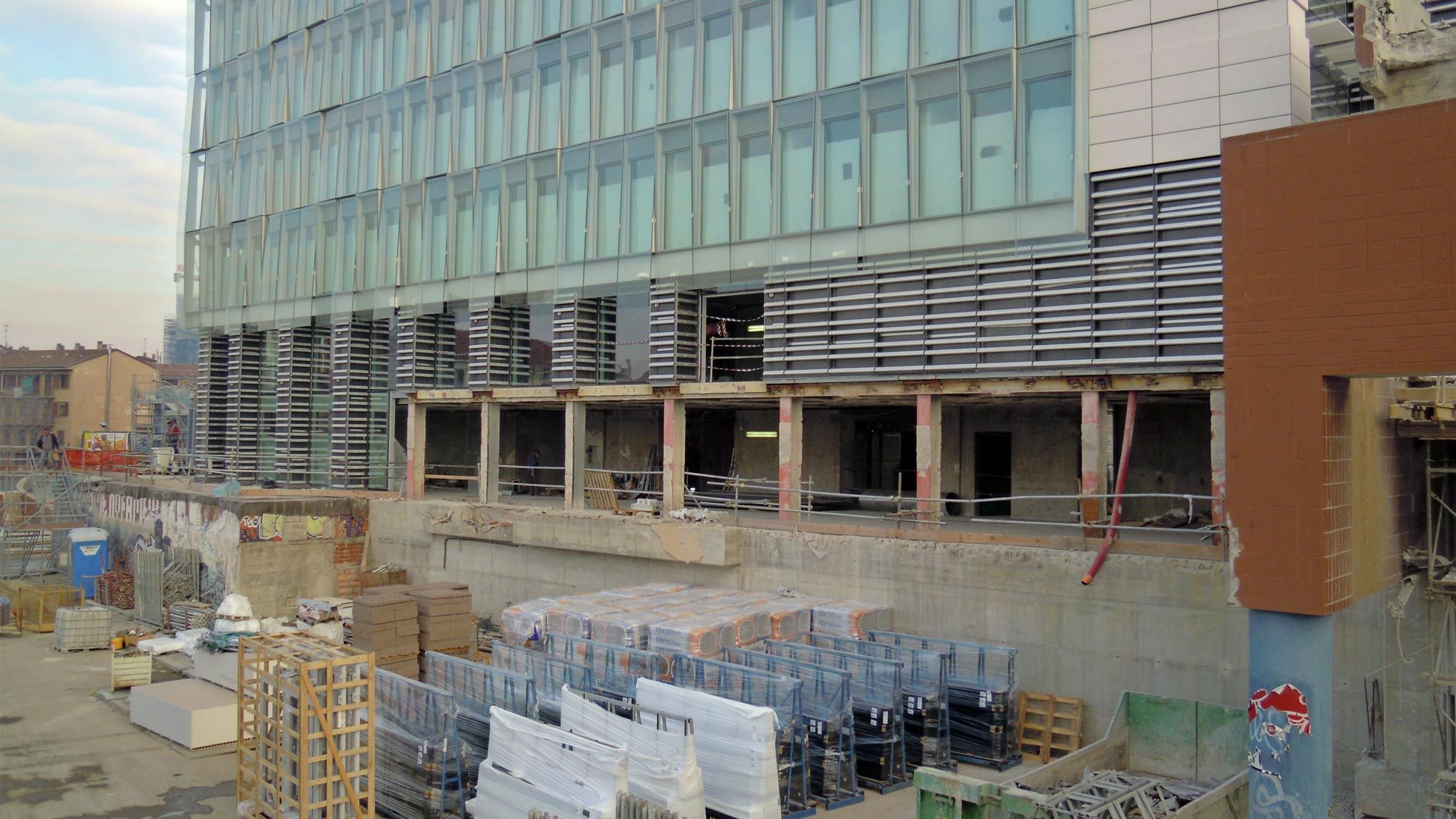 Torri Garibaldi il cantiere