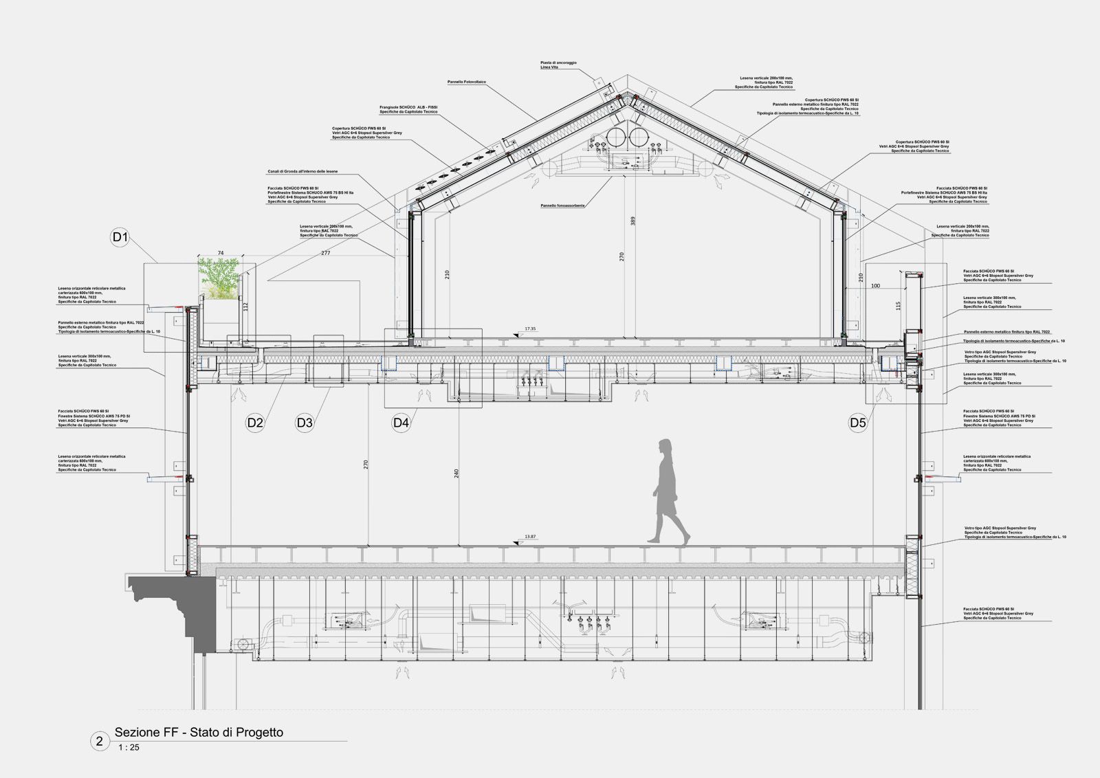 Quadrio 17 disegni tecnici