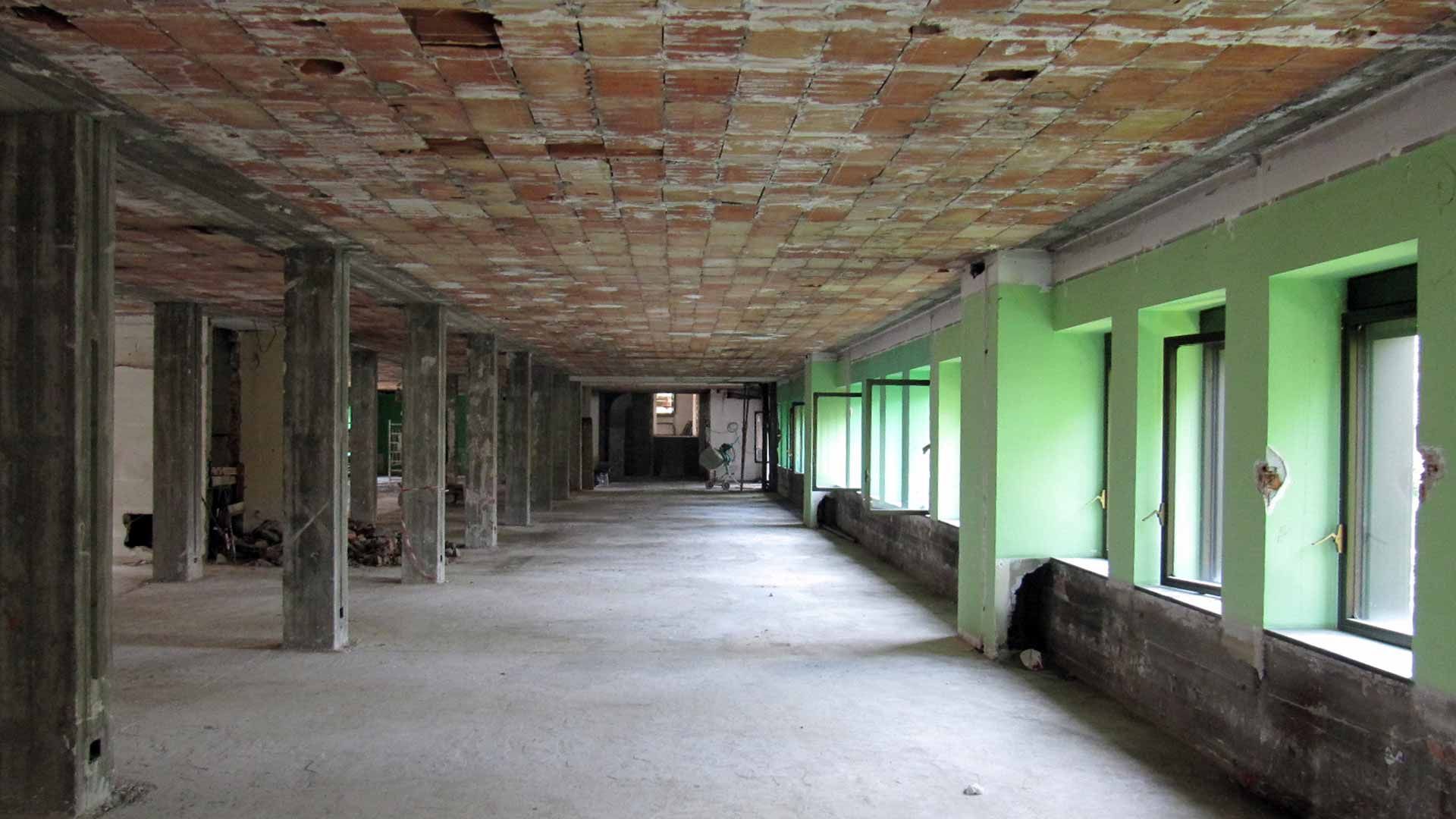 Fondazione Agnelli lavori al soffitto